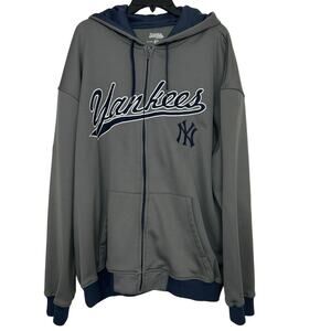 Vintage Stitches New York Yankees Full Zip Hooded Full Zip Sweatshirt 2XL MLB
